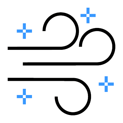 저압·고유량 탈진 방식